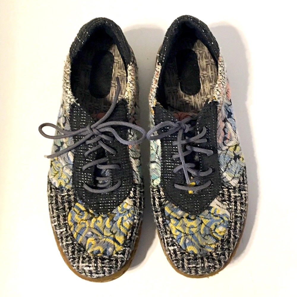 Born Tweed & Floral Tapestry Sneakers